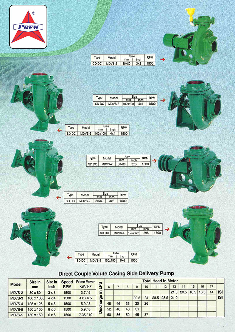 Centrifugal Pumps PREM ENGINEERING PVT. LTD.