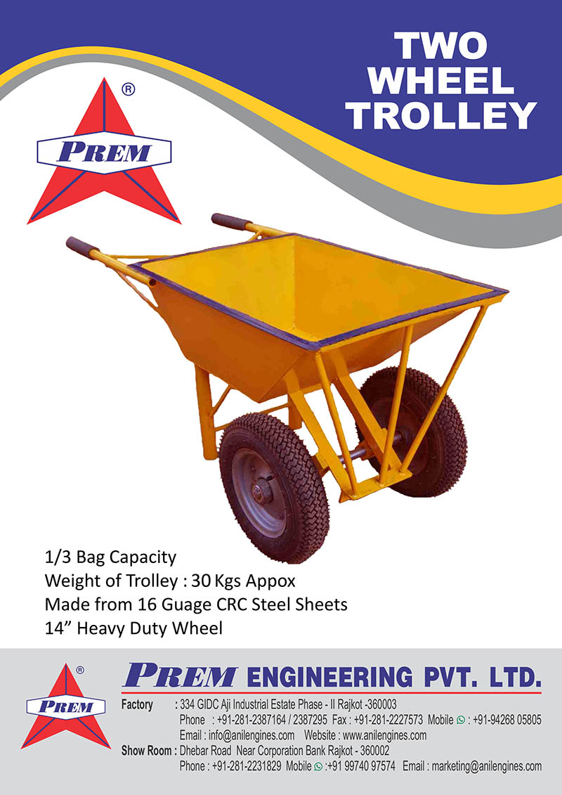 Wheel Barrow Trolley PREM ENGINEERING PVT. LTD